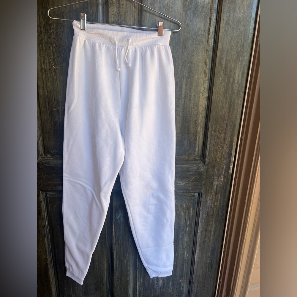PLL WHITE SWEAT PANTS